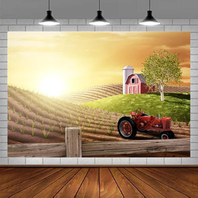 Agriculture Farming Background - Sabah Yoğun Çiftlik Fotoğrafçılığı Arka Planı