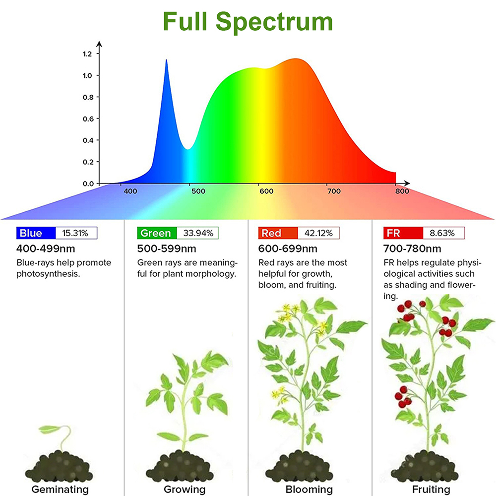 1/2/3/4 kafa LED büyümek ışık  - Plant Growth Regulator incelemesi ve fiyatı