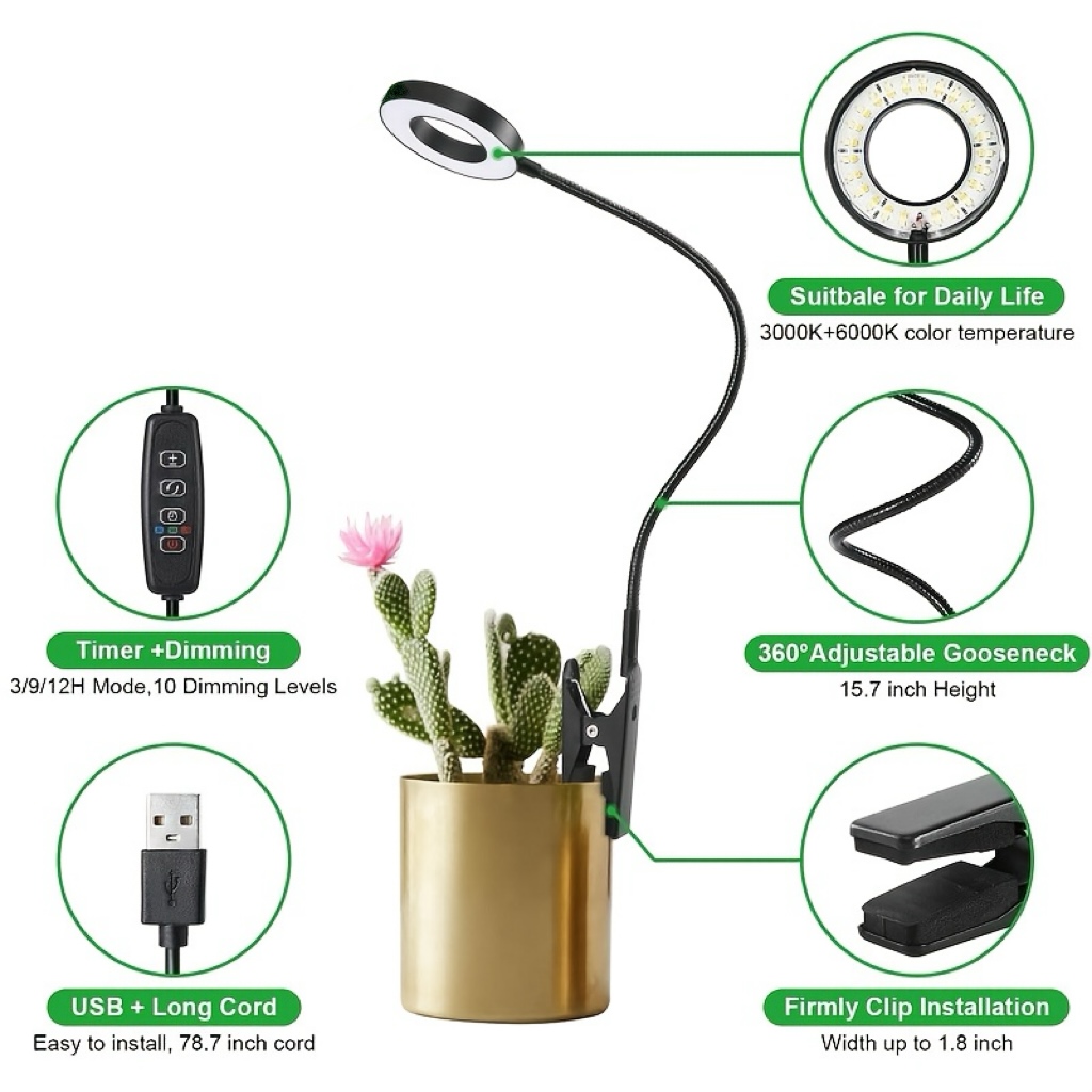 2'si 1 Arada LED Büyütme Lamba - Plant Growth Regulator incelemesi ve fiyatı